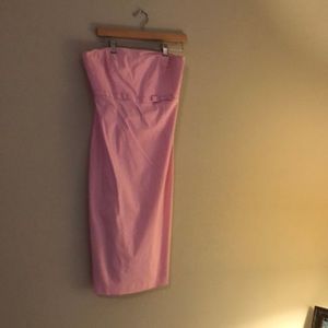Express, light pink strapless dress